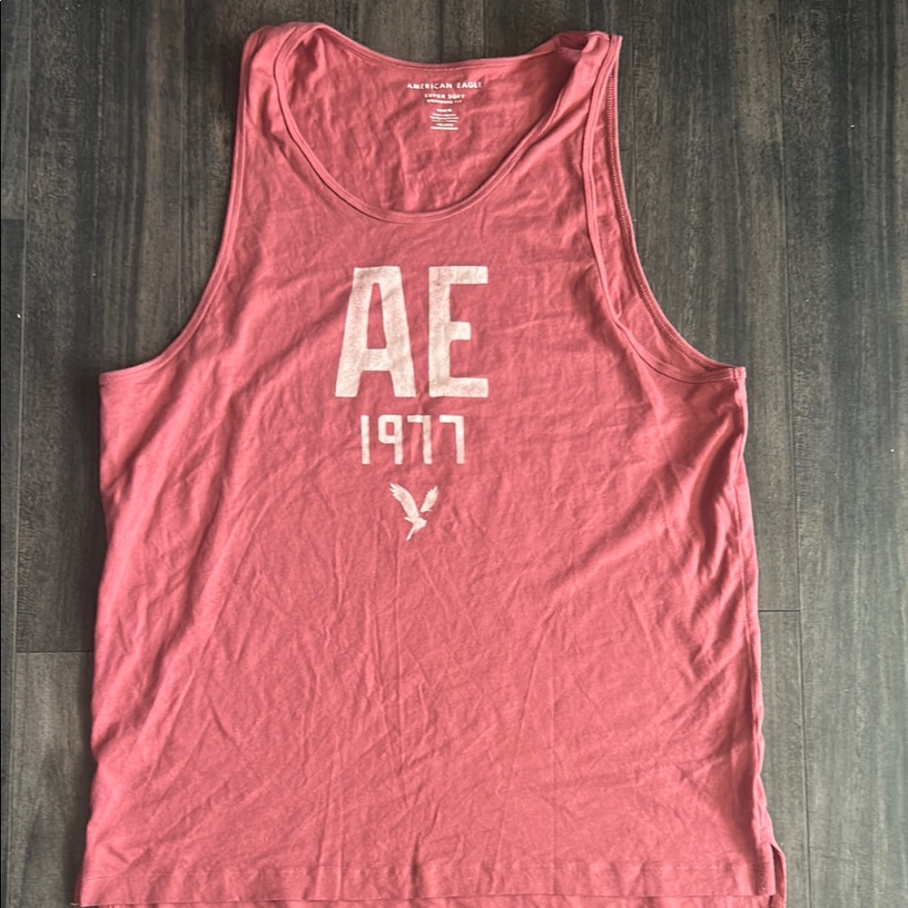 American Eagle Super Soft Tank Top in Red